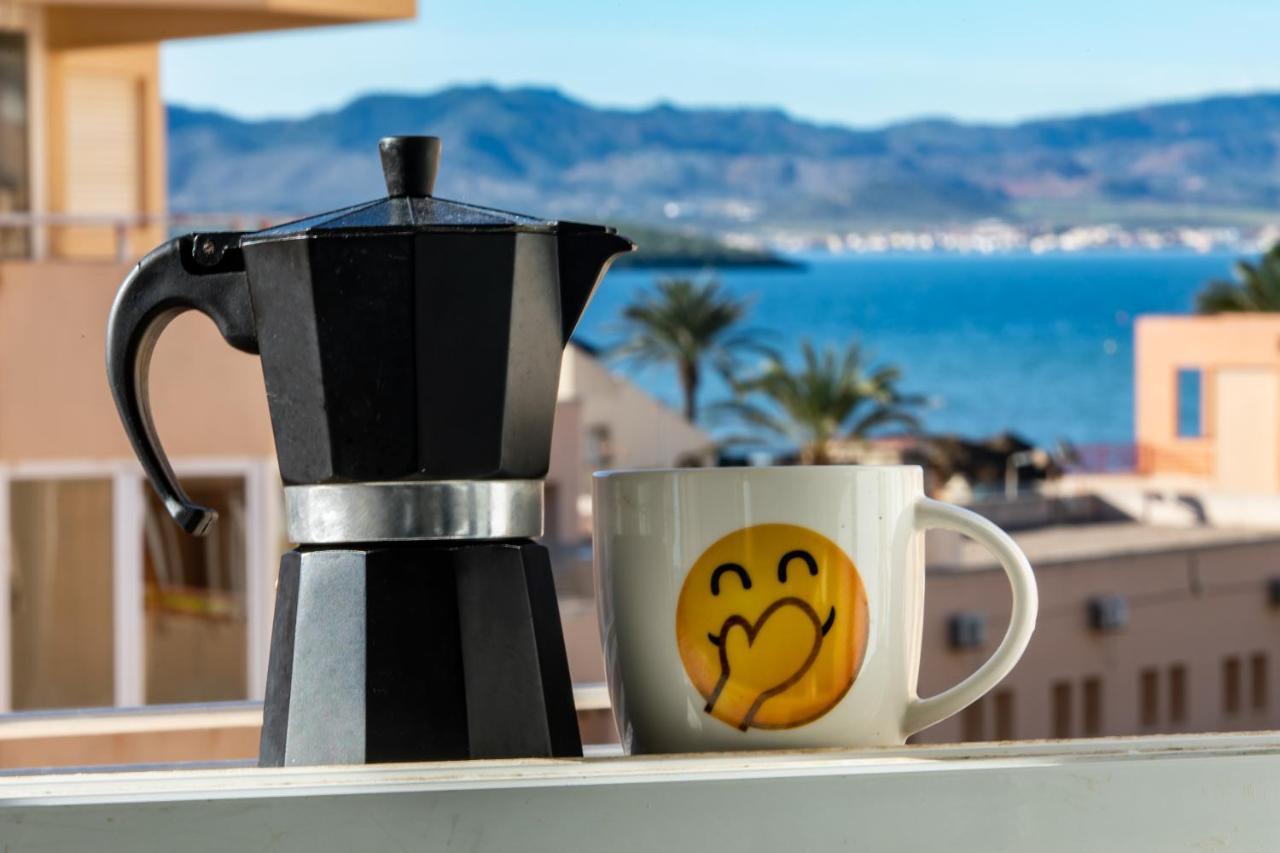 Bright Studio With The Seaview And Swimming Pool Apartment La Manga del Mar Menor Luaran gambar